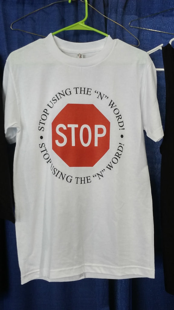 White Red T Shirt Free Shipping 8e8 Shirts Stop Using The N Word